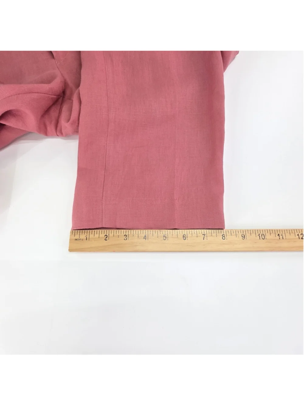 Ralph Lauren Mens 33x30 100% Linen Pants Salmon Pink Flat Front Preppy Resort